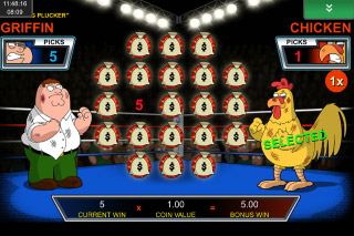 family guy chicken fight